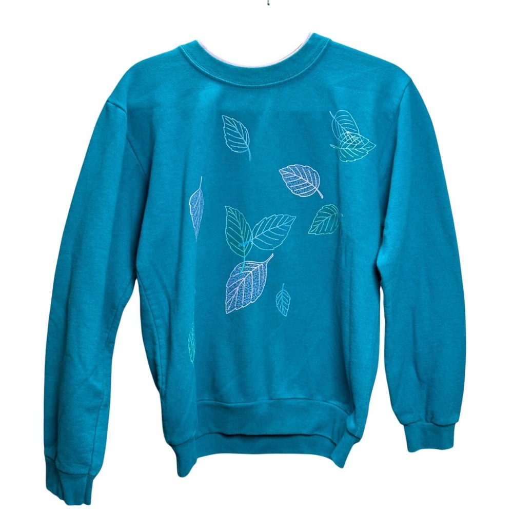 Vintage Grandma Sweatshirt Women S Cotton 90s Fall Leaf Nature Gorpcore Cabin